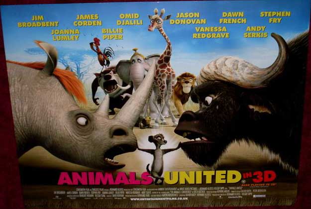 ANIMALS UNITED: UK Quad Film Poster ANIMALS UNITED: UK Quad Film Poster