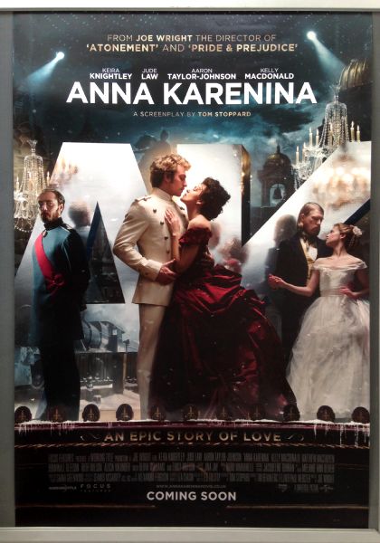 Cinema Poster: ANNA KARENINA 2012 (One Sheet) Keira Knightley Jude Law