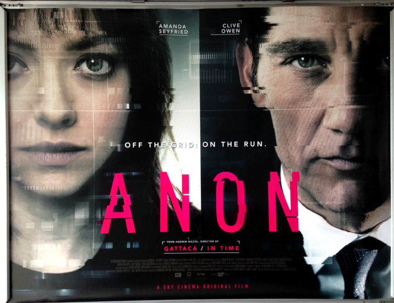 Cinema Poster: ANON 2018 (Quad) Clive Owen Amanda Seyfried Jonathan Potts Cinema Poster: ANON 2018 (Quad) Clive Owen Amanda Seyfried Jonathan Potts