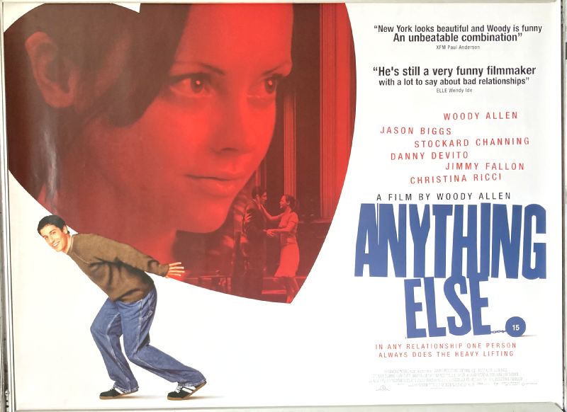 Cinema Poster: ANYTHING ELSE 2003 (Quad) Woody Allen Jason Biggs Christina Ricci Cinema Poster: ANYTHING ELSE 2003 (Quad) Woody Allen Jason Biggs Christina Ricci