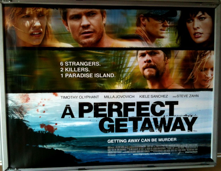A PERFECT GETAWAY: UK Quad Film Poster A PERFECT GETAWAY: UK Quad Film Poster