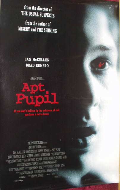 APT PUPIL: One Sheet Film Poster APT PUPIL: One Sheet Film Poster