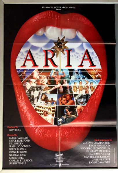 Cinema Poster: ARIA 1987 (One Sheet) Robert Altman Jean-Luc Godard Derek Jarman Cinema Poster: ARIA 1987 (One Sheet) Robert Altman Jean-Luc Godard Derek Jarman