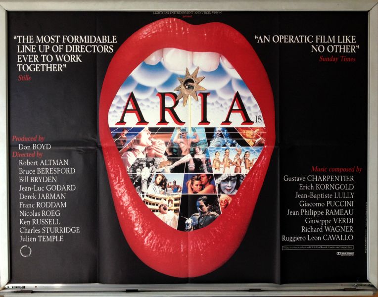 Cinema Poster: ARIA 1987 (Quad) Robert Altman Jean-Luc Godard Derek Jarman Cinema Poster: ARIA 1987 (Quad) Robert Altman Jean-Luc Godard Derek Jarman