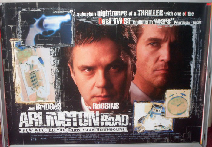 ARLINGTON ROAD: UK Quad Film Poster