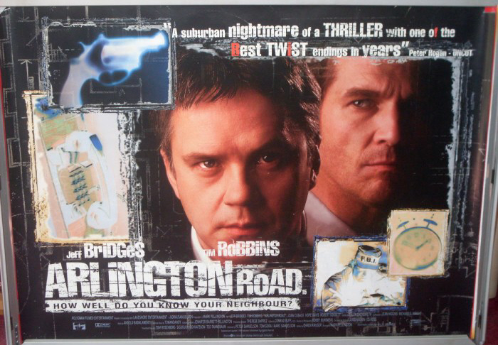 ARLINGTON ROAD: UK Quad Film Poster ARLINGTON ROAD: UK Quad Film Poster