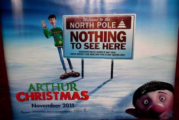 ARTHUR CHRISTMAS: Advance UK Quad Film Poster ARTHUR CHRISTMAS: Advance UK Quad Film Poster