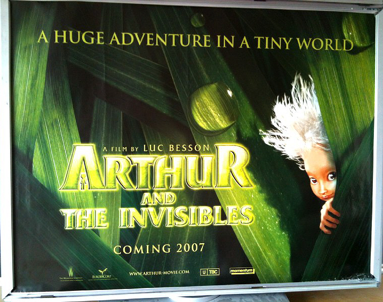 ARTHUR AND THE INVISIBLES: Advance UK Quad Film Poster ARTHUR AND THE INVISIBLES: Advance UK Quad Film Poster