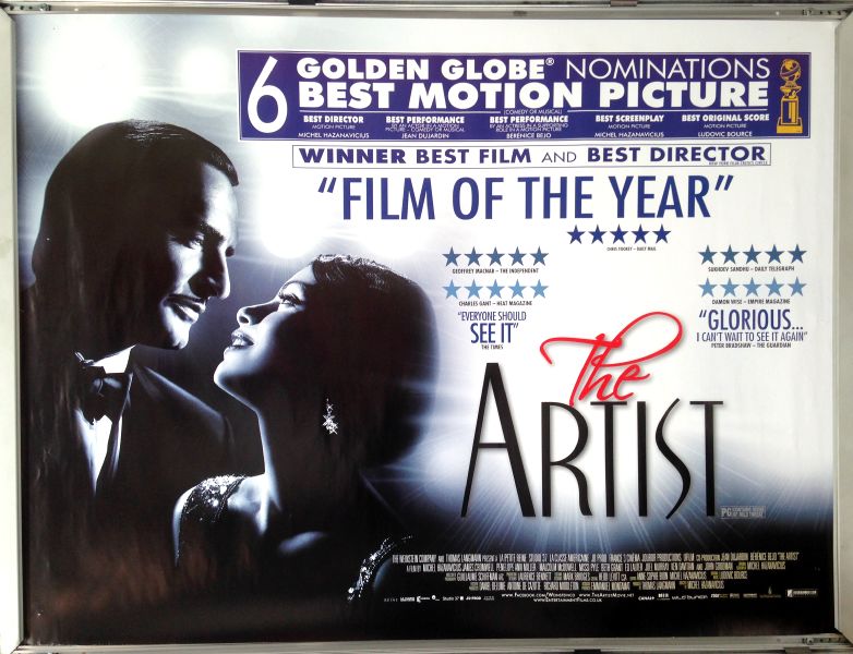 Cinema Poster: ARTIST, THE 2012 (Golden Globes Quad) Jean Dujardin