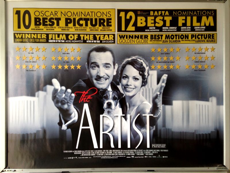 Cinema Poster: ARTIST, THE 2012 (Best Picture Quad) Jean Dujardin