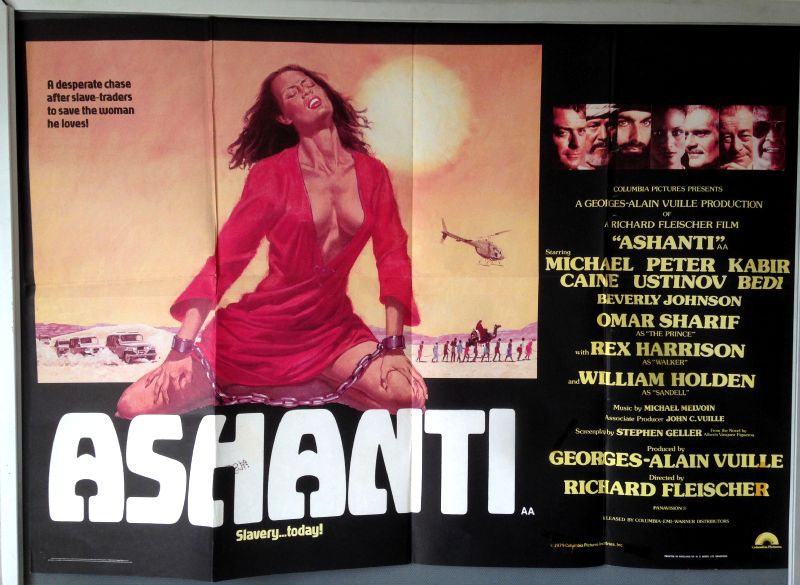 Cinema Poster: ASHANTI 1979 (Quad) Michael Caine Peter Ustinov Omar Sharif