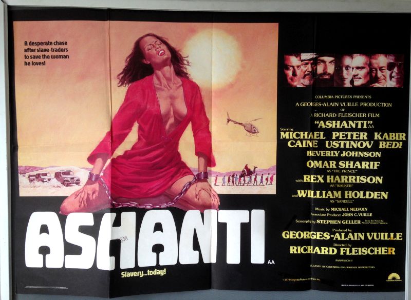 Cinema Poster: ASHANTI 1979 (Quad) Michael Caine Peter Ustinov Omar Sharif Cinema Poster: ASHANTI 1979 (Quad) Michael Caine Peter Ustinov Omar Sharif