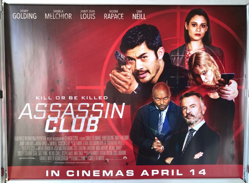 Cinema Poster: ASSASSIN CLUB 2023 (Quad) Sam Neill Henry Golding Noomi Rapace Cinema Poster: ASSASSIN CLUB 2023 (Quad) Sam Neill Henry Golding Noomi Rapace