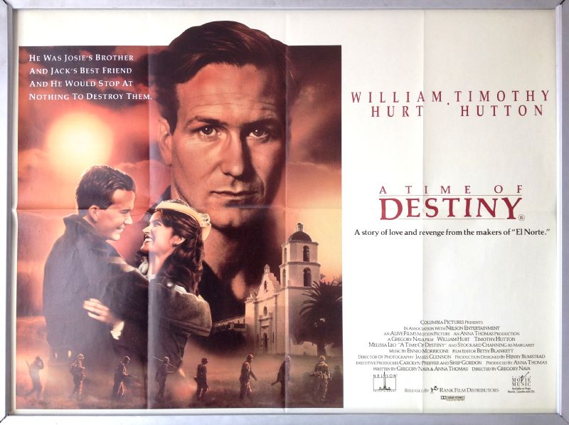 Cinema Poster: A TIME OF DESTINY 1989 (Quad) William Hurt Melissa Leo 