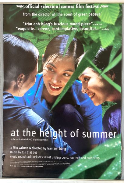 Cinema Poster: AT THE HEIGHT OF THE SUMMER 2000 (Double Crown) Anh Hung Tran
