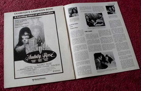 AUDREY ROSE: Promotional Fold Out Sheet
