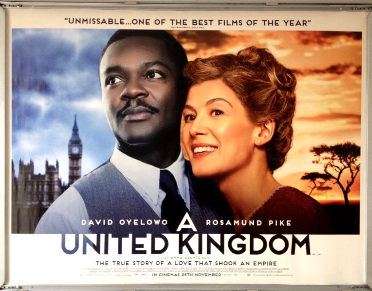 Cinema Poster: A UNITED KINGDOM 2016 (Quad) David Oyelowo Rosamund Pike Cinema Poster: A UNITED KINGDOM 2016 (Quad) David Oyelowo Rosamund Pike