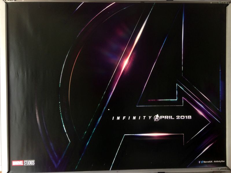 Cinema Poster: AVENGERS INFINITY WAR 2018 (Advance Quad) Robert Downey Jr.