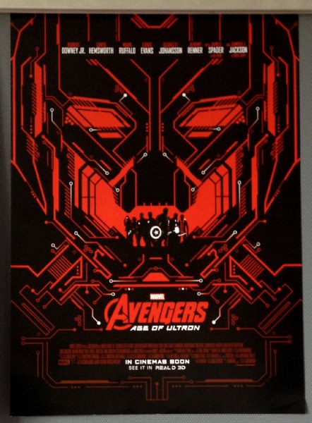 Cinema Poster: AVENGERS AGE OF ULTRON 2015 (Red Mini) Robert Downey Jr.