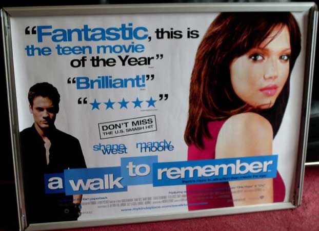 Cinema Poster: A WALK TO REMEMBER 2002 (Quad) Mandy Moore Shane West Cinema Poster: A WALK TO REMEMBER 2002 (Quad) Mandy Moore Shane West