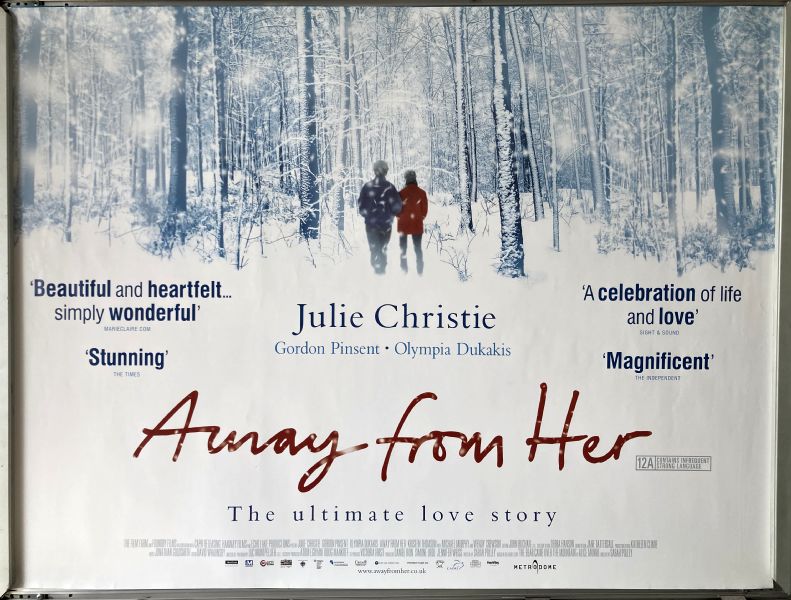 Cinema Poster: AWAY FROM HER 2006 (Quad) Julie Christie Michael Murphy