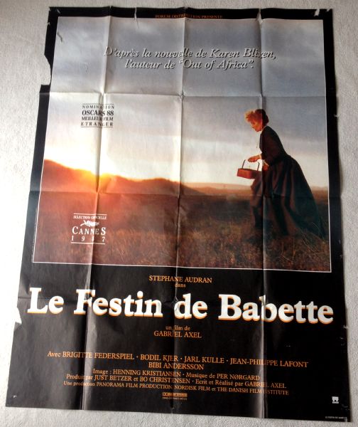 Cinema Poster: BABETTE'S FEAST 1987 (French Grande) Stéphane Audran Bodil Kjer Cinema Poster: BABETTE'S FEAST 1987 (French Grande) Stéphane Audran Bodil Kjer
