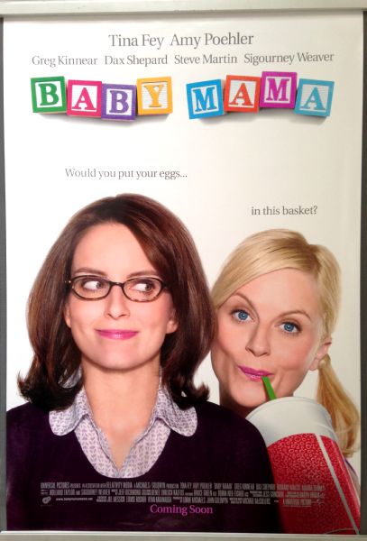 Cinema Poster: BABY MAMA 2008 (One Sheet) Amy Poehler Tina Fey Sigourney Weaver