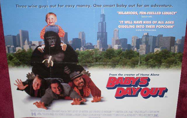 BABY'S DAY OUT: Main UK Quad Film Poster BABY'S DAY OUT: Main UK Quad Film Poster