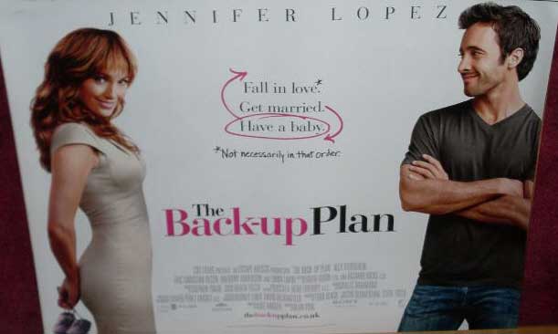 BACK-UP PLAN, THE: Main UK Quad Film Poster