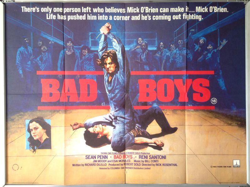 Cinema Poster: BAD BOYS 1983 (Quad) Sean Penn Ally Sheedy Alan Ruck Cinema Poster: BAD BOYS 1983 (Quad) Sean Penn Ally Sheedy Alan Ruck