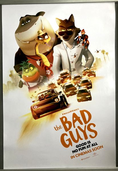 Cinema Poster: BAD GUYS, THE 2022 (Advance One Sheet) Sam Rockwell Awkwafina Cinema Poster: BAD GUYS, THE 2022 (Advance One Sheet) Sam Rockwell Awkwafina