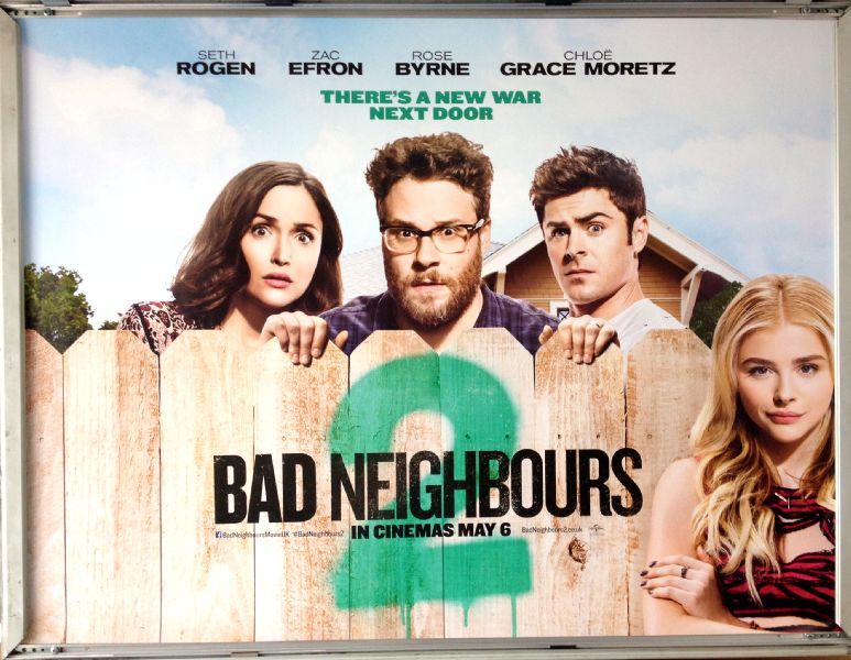 Cinema Poster: BAD NEIGHBOURS 2 2016 (Quad) Seth Rogen Rose Byrne Zac Efron Cinema Poster: BAD NEIGHBOURS 2 2016 (Quad) Seth Rogen Rose Byrne Zac Efron