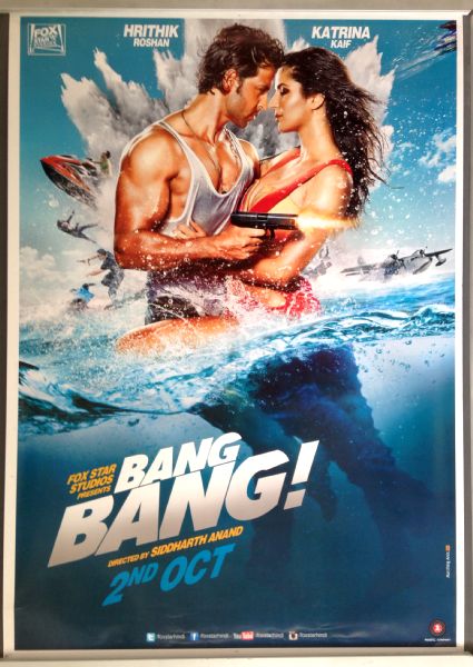 Cinema Poster: BANG BANG! 2014 (One Sheet) Hrithik Roshan Katrina Kaif
