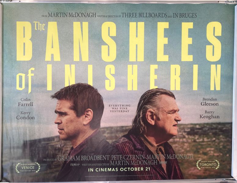 Cinema Poster: BANSHEES OF INISHERIN, THE 2022 (Quad) Colin Farrell Brendan Gleeson Kerry Condon Cinema Poster: BANSHEES OF INISHERIN, THE 2022 (Quad) Colin Farrell Brendan Gleeson Kerry Condon
