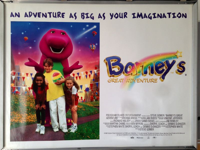Cinema Poster: BARNEY'S GREAT ADVENTURE 1998 (White Quad) Trevor Morgan Cinema Poster: BARNEY'S GREAT ADVENTURE 1998 (White Quad) Trevor Morgan