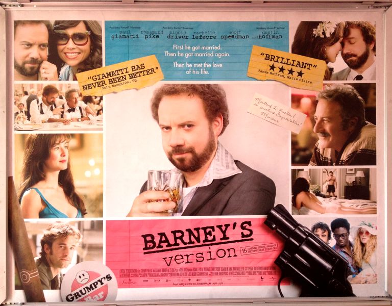 BARNEY'S VERSION: UK Quad Film Poster