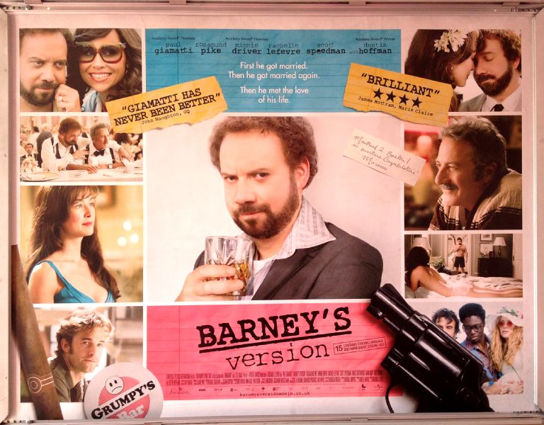 BARNEY'S VERSION: UK Quad Film Poster BARNEY'S VERSION: UK Quad Film Poster
