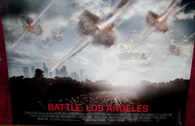 BATTLE LOS ANGELES: UK Quad Film Poster BATTLE LOS ANGELES: UK Quad Film Poster
