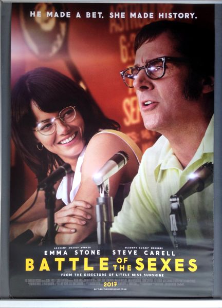 Cinema Poster: BATTLE OF THE SEXES 2017 (One Sheet) Emma Stone Steve Carell