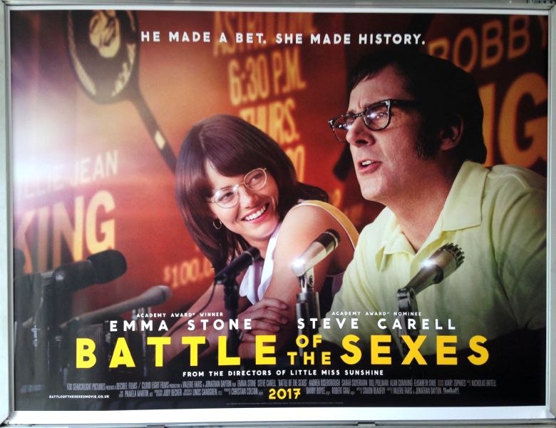 Cinema Poster: BATTLE OF THE SEXES 2017 (Quad) Emma Stone Steve Carell Cinema Poster: BATTLE OF THE SEXES 2017 (Quad) Emma Stone Steve Carell