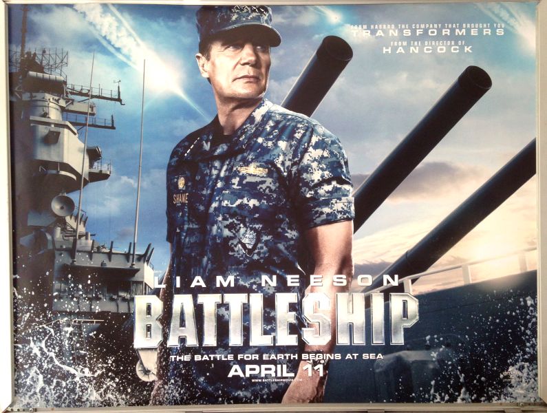 Cinema Poster: BATTLESHIP 2012 (Liam Neeson Quad) Rihanna Taylor Kitsch