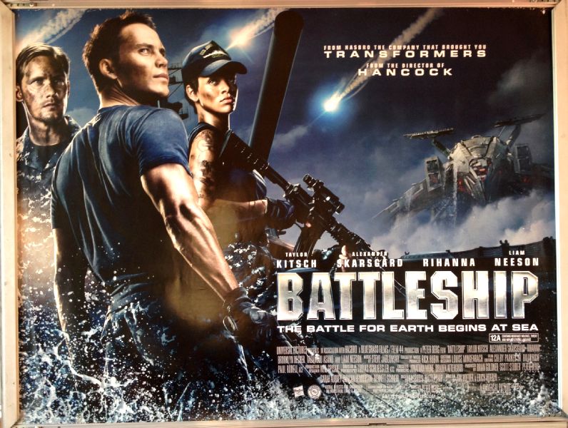 Cinema Poster: BATTLESHIP 2012 (Main Quad) Rihanna Liam Neeson Taylor Kitsch Cinema Poster: BATTLESHIP 2012 (Main Quad) Rihanna Liam Neeson Taylor Kitsch