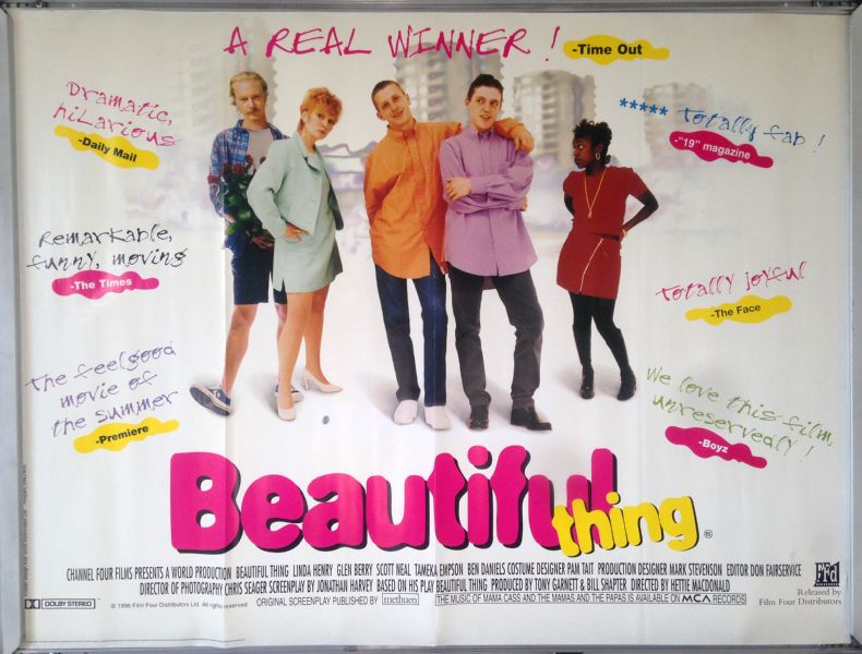 Cinema Poster: BEAUTIFUL THING 1996 (Quad) Glen Berry Scott Neal