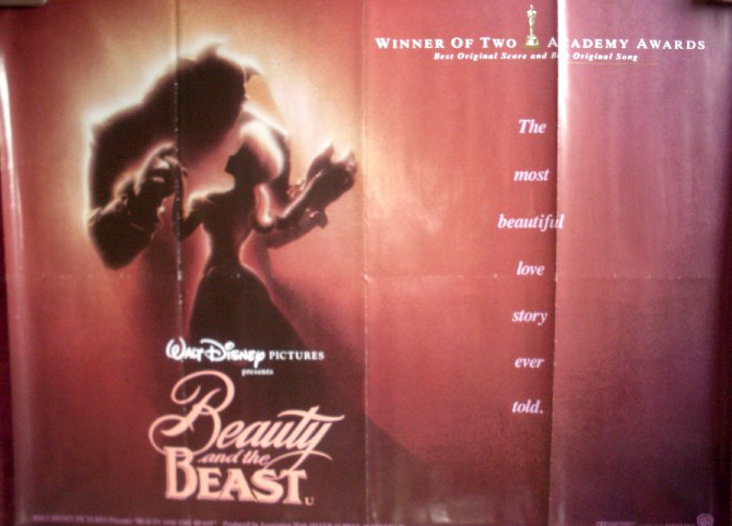 BEAUTY AND THE BEAST: Advance UK Quad Film Poster