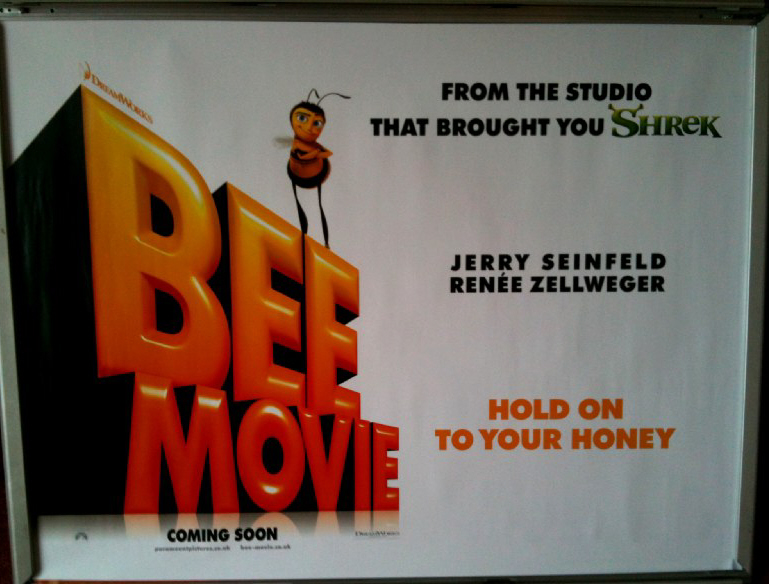 BEE MOVIE: Advance 1 UK Quad Film Poster BEE MOVIE: Advance 1 UK Quad Film Poster