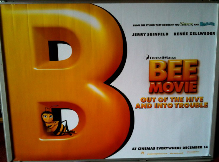 BEE MOVIE: Advance 2 UK Quad Film Poster BEE MOVIE: Advance 2 UK Quad Film Poster