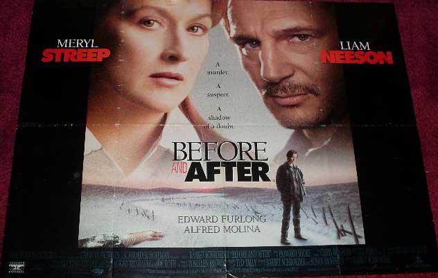 BEFORE AND AFTER: UK Quad Film Poster BEFORE AND AFTER: UK Quad Film Poster