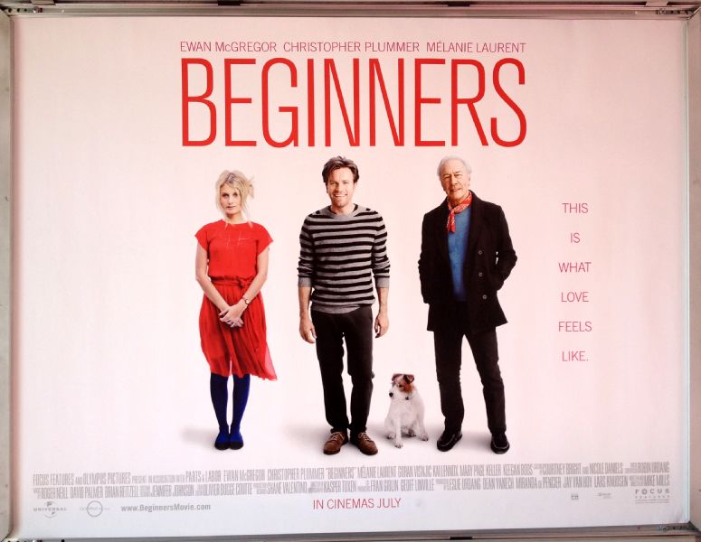 Cinema Poster: BEGINNERS  2010 (Quad) Ewan McGregor Christopher Plummer Mlanie Laurent