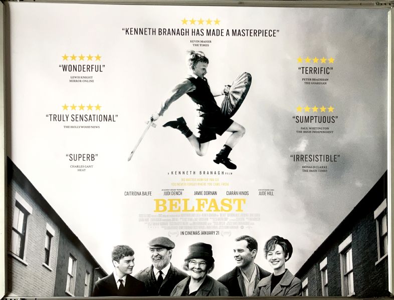 Cinema Poster: BELFAST 2022 (Quad) Judi Dench Jamie Dornan Ciarán Hinds Cinema Poster: BELFAST 2022 (Quad) Judi Dench Jamie Dornan Ciarán Hinds
