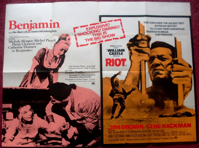 BENJAMIN/RIOT: Double Bill Quad Film Poster BENJAMIN/RIOT: Double Bill Quad Film Poster